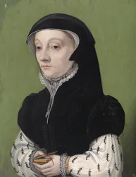 Portrait of a Woman Holding a Book
